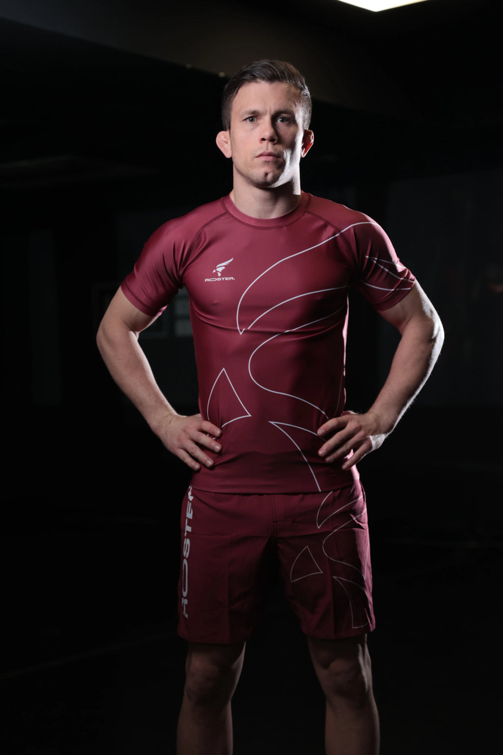 ROSTER® - Rashguard BJJ - Granate