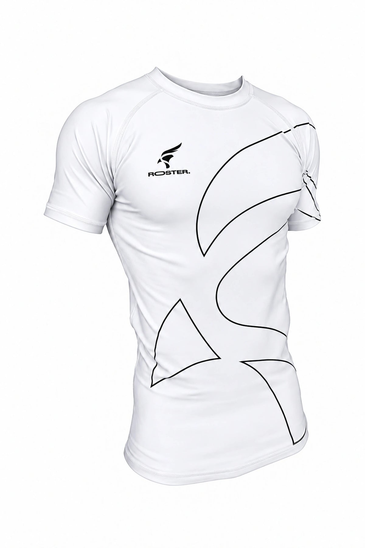 Rashguard ROSTER Blanco — vista delantera