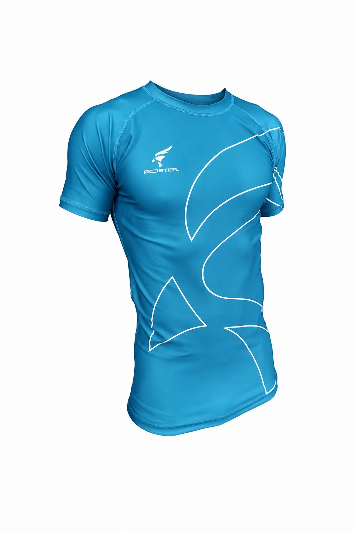 Rashguard ROSTER Celeste — vista delantera
