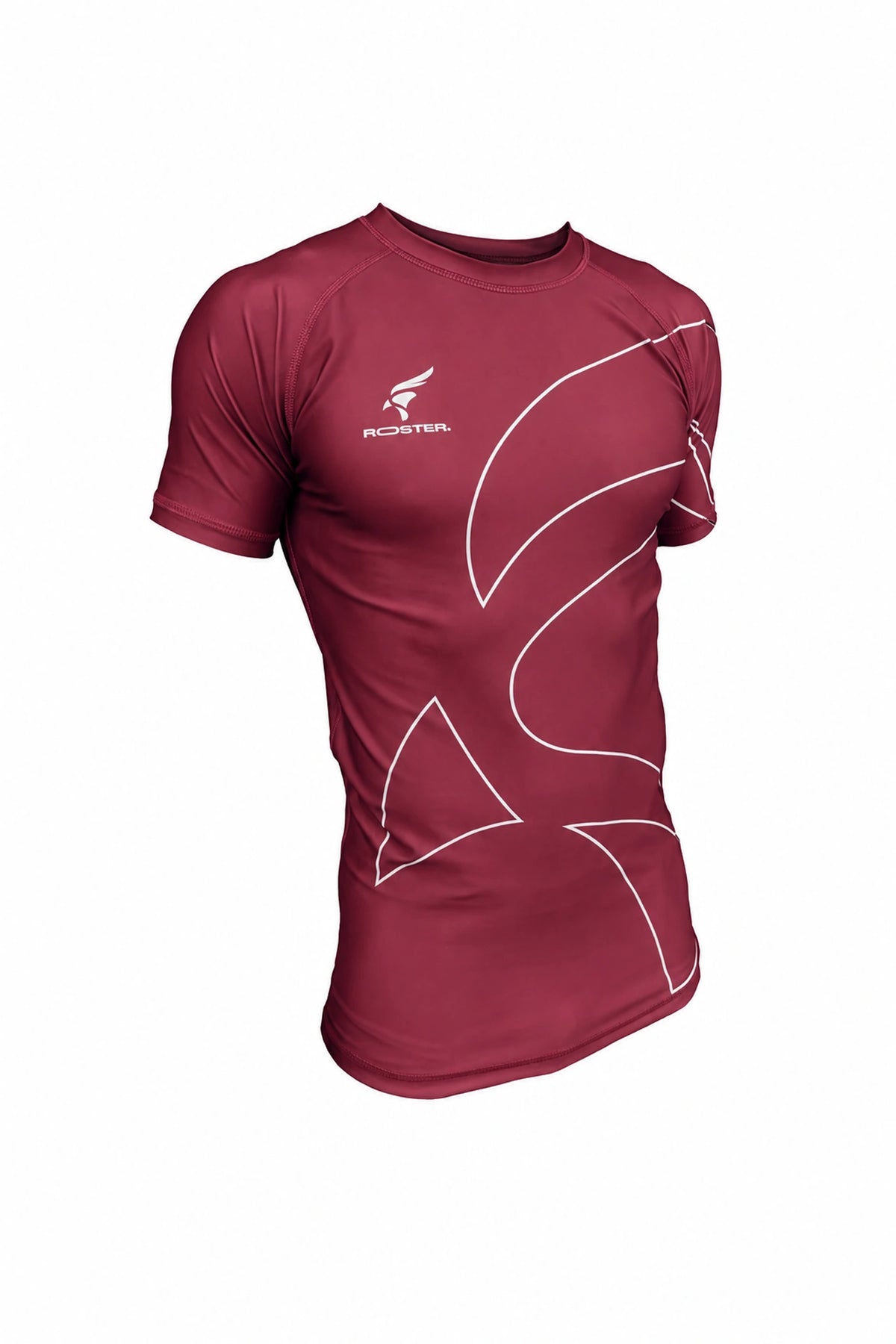 Rashguard ROSTER Granate — vista delantera