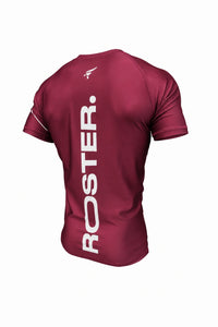 Rashguard ROSTER Granate — vista trasera