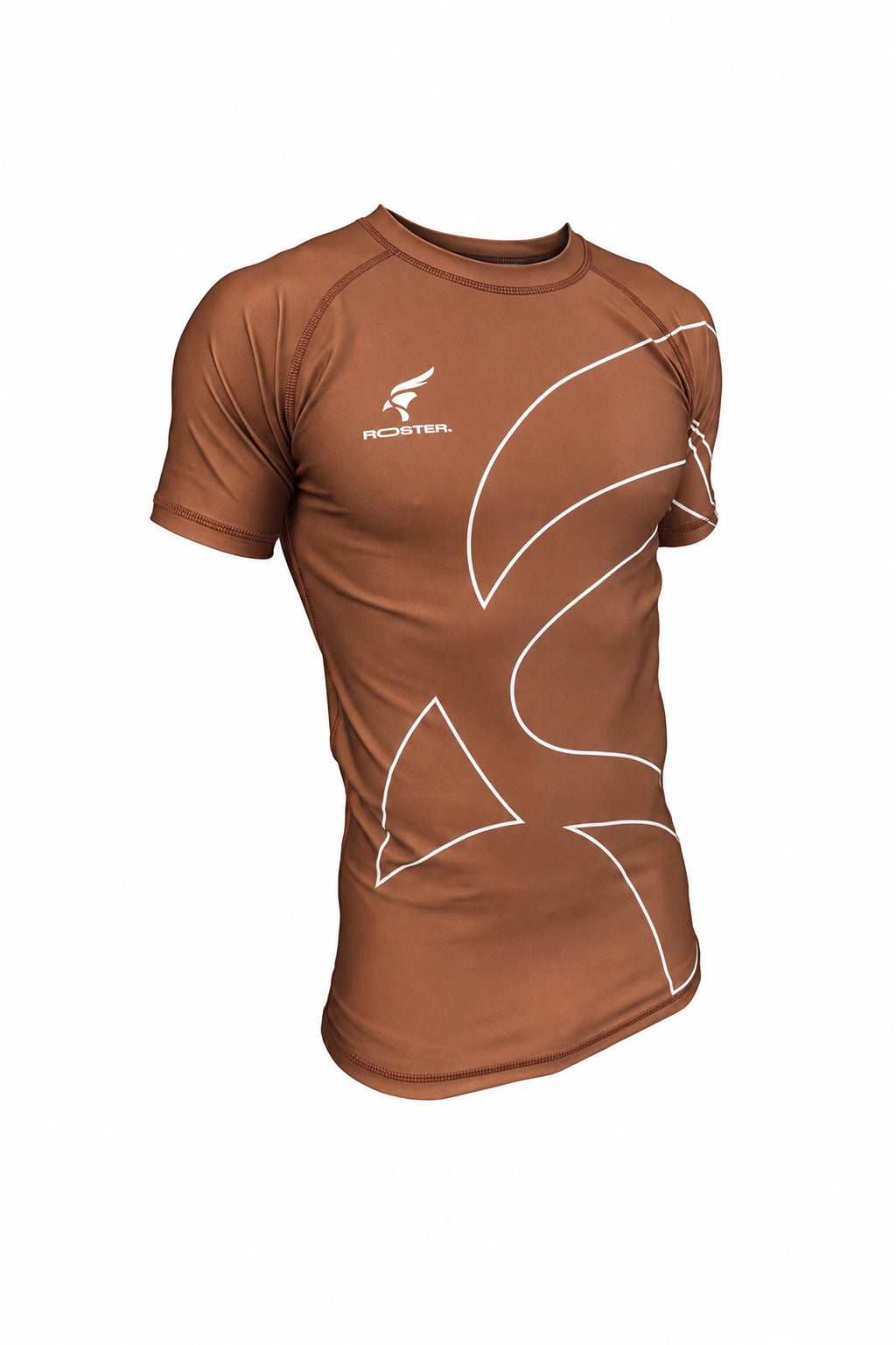 Rashguard ROSTER Marron — vista delantera
