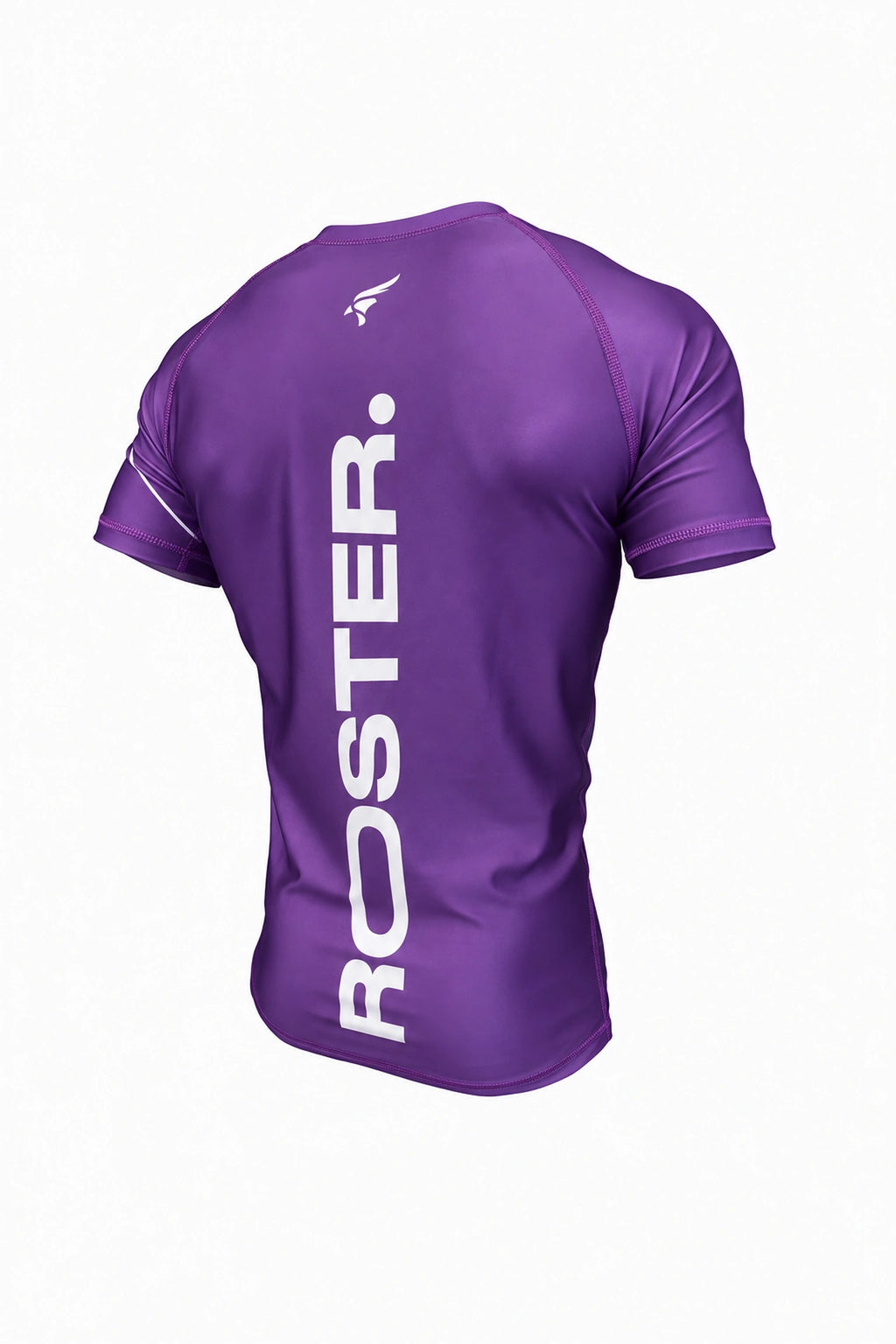 Rashguard ROSTER Morado — vista trasera