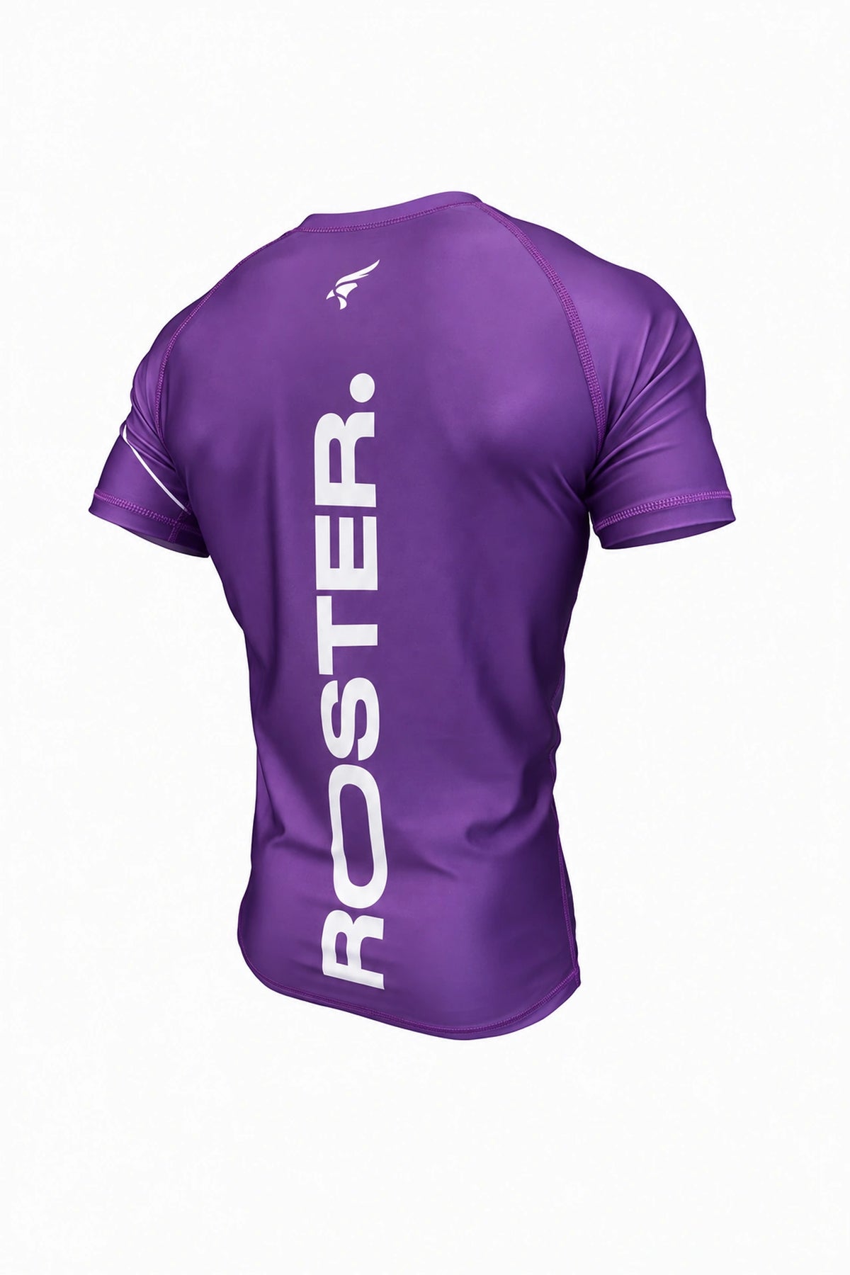 Rashguard ROSTER Morado — vista trasera