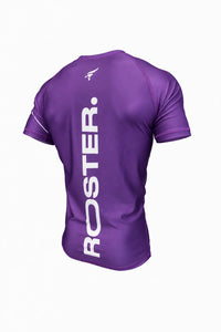 Rashguard ROSTER Morado — vista trasera