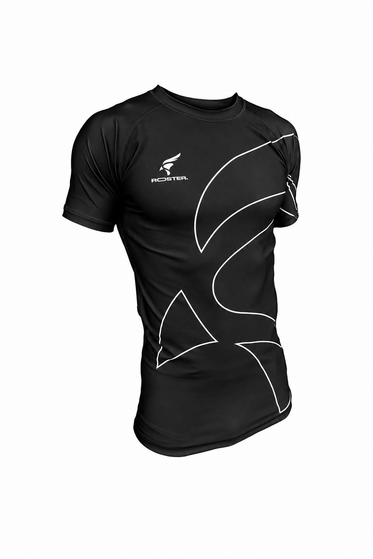 Rashguard ROSTER Negro — vista delantera