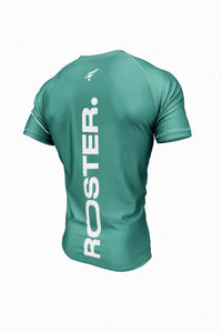 Rashguard ROSTER Verde — vista trasera