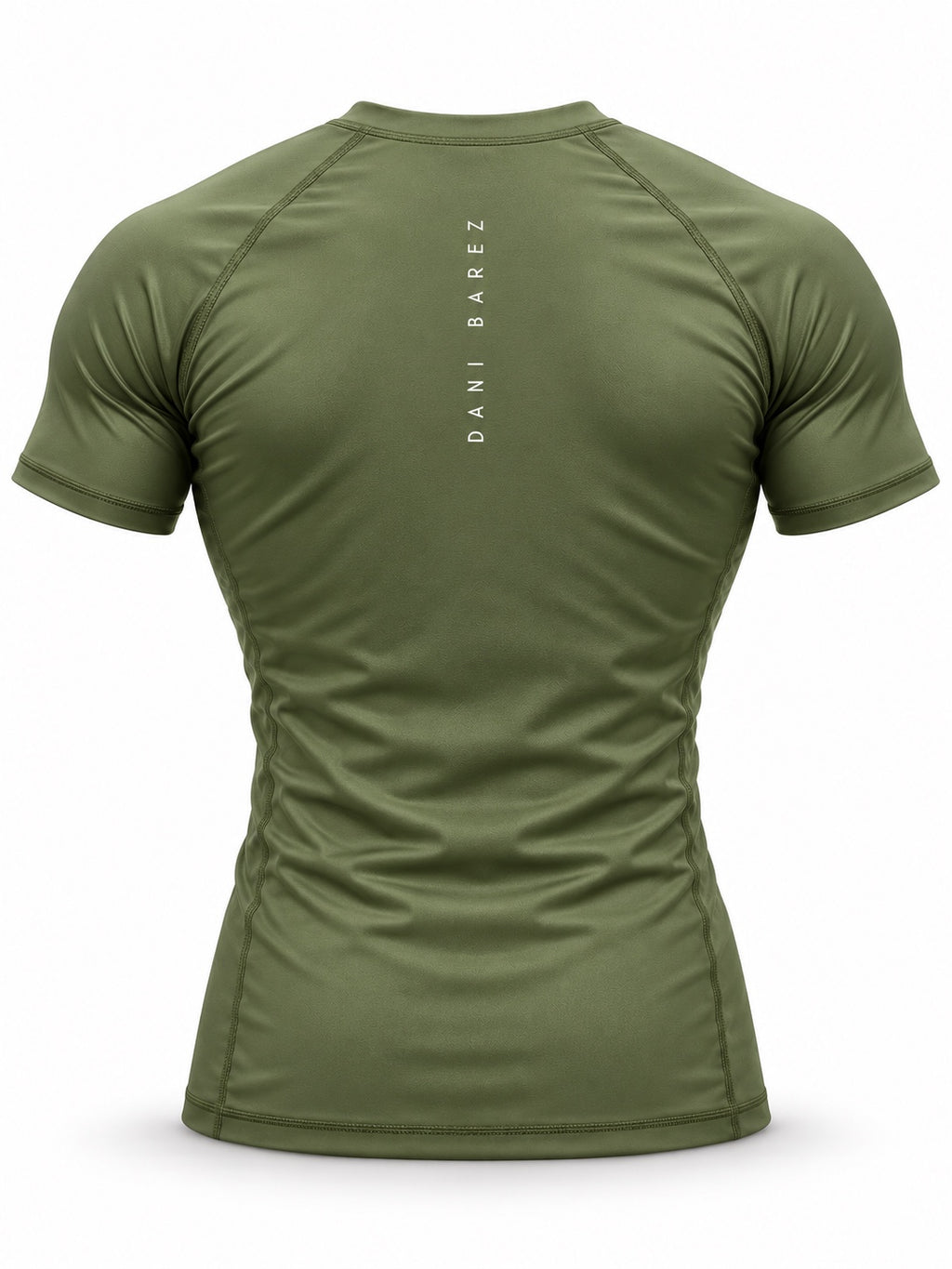 Rashguard Dani Bárez verde — trasera