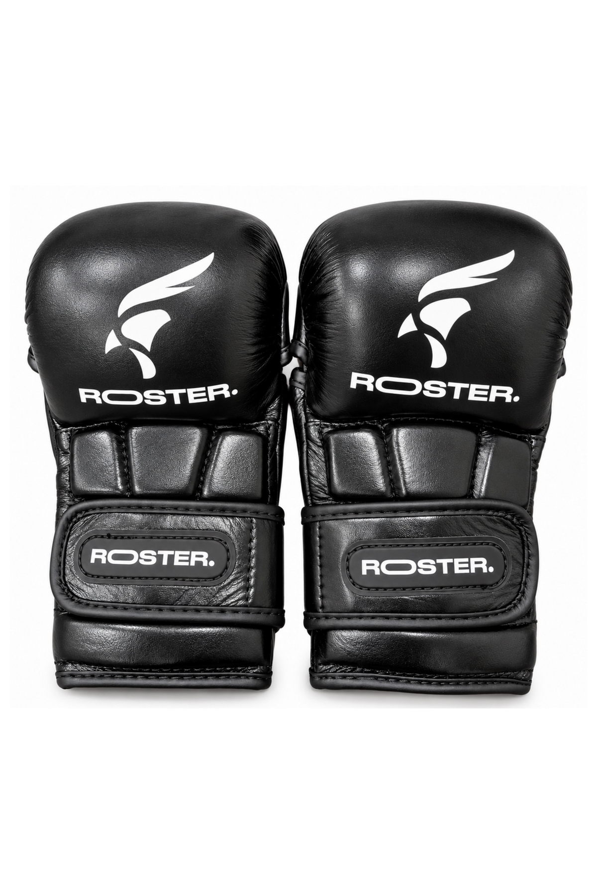 Guantillas MMA ROOSTER SIGNATURE negras — vista frontal